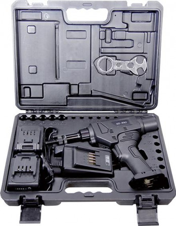 Riveteuse à écrous aveug.rechargeable GO-RN 2 ds 1mallette 2Ah 36W 2xbatt. et chargeur M8-12 