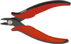 Pince coupante diagonale pour l'électronique, à petite facette, tête ronde, pointes coudées à 27°