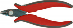 Pince coupante diagonale pour l'électronique, tête ronde, pointes coudées à 27°