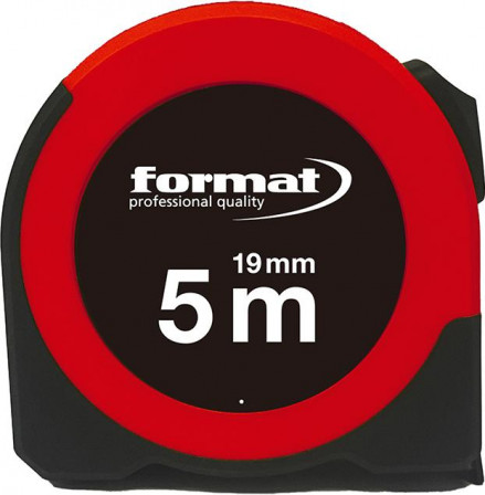 Mètre-ruban de poche 5mx19mm blanc fenêtre 