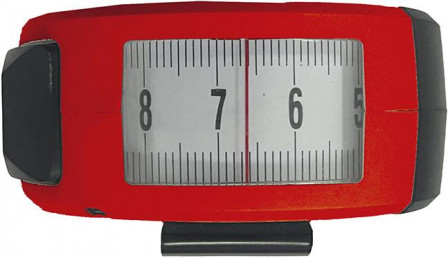 Mètre-ruban de poche 5mx19mm blanc fenêtre 