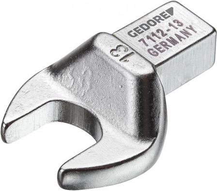 Clé plate emboîtable 13mm9x12mm carré 