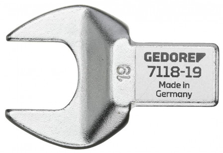 Clé plate emboîtable 19mm14x18mm carré 