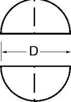 Burin semi-circulaire carbure monobloc rectifié 10x75mm 