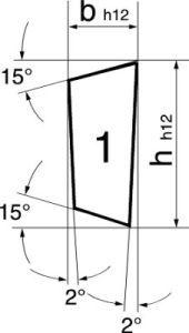 Pc tourn. HSSE forme L 12x3x85mm Index 