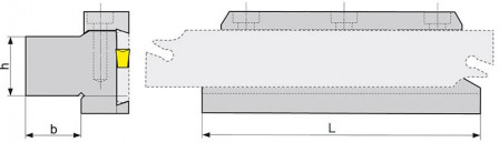 Bloc porte-lame à tronçonner GH20-26 
