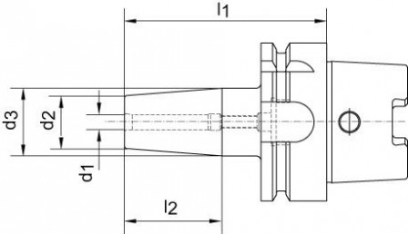 Mandrin de frettage DIN69863A A63 20,0x130mm 