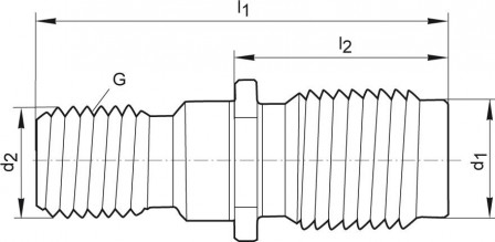 Tirette couvercle SK40-M16 S20x2 