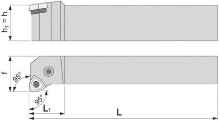 Porte-outils 95° PWLNR 1616 H06