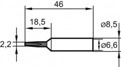 Panne DUR n° 832 2,2mm burin 