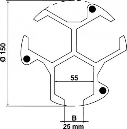 Butée de pièce POSISTOP 20mm 