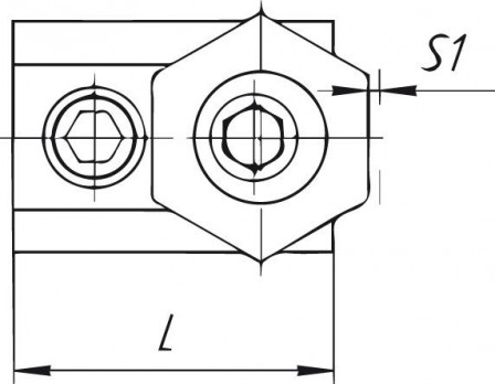 Crampon de bridage à vis excentrique pour plateau machine rainure en T 10