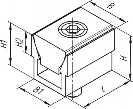 Double cale pour étau force de serrage 2,2kN 