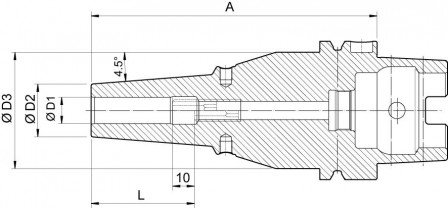 Mandrin de frettage DIN69863A A63 8,0/21,0x160mm 
