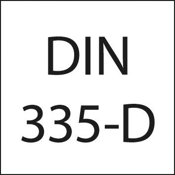 Fraise conique DIN335 HSSTiN FORME D queue CM 90° 20,5mm 