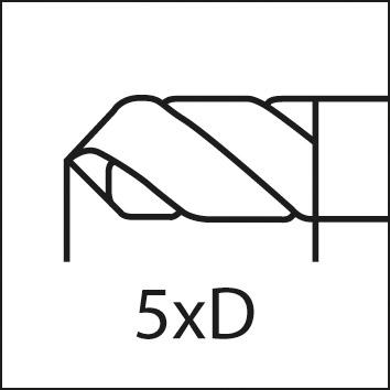 Foret hélicoïdal DIN338 carbure monobloc non revêtu type N 5,90mm  