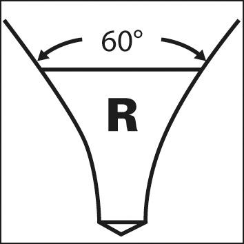 Foret à centrer sans méplat DIN333 HSS forme R type N 60° 3,15mm 