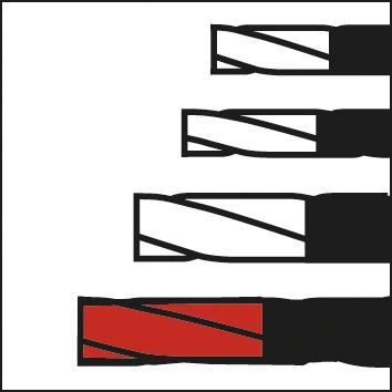 Fraise multidents extra-longue NU carbure monobloc FIRE D6 10mm  