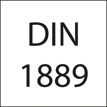 Fraise bout hémisphériquelongue DIN1889 HSSCo8 Ti ALN type N 25mm 