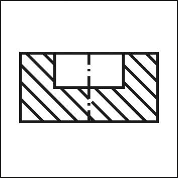 Alésoir HNC NU carbure monobloc TiALN type UNI trou borgne 4mm 