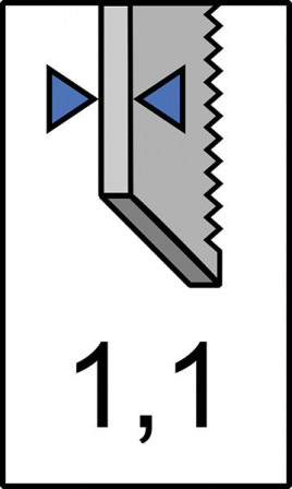 Lame de scie sabre 229x25x1,1mm 10dents pack de 5 