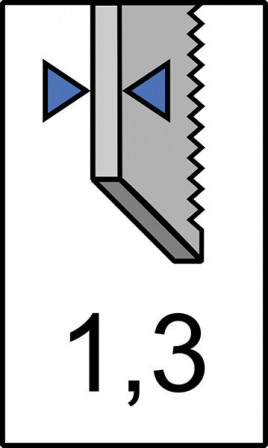 Lame de scie sabre 229x19x1,3mm 6dents pack de 5 