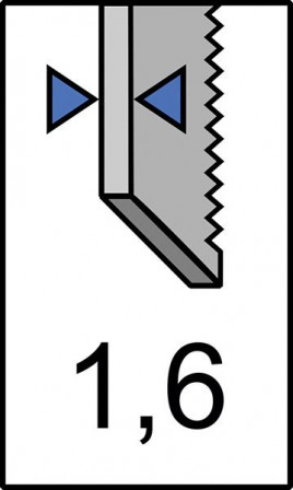 Lame de scie sabre 229x25x1,6mm 10dents pack de 2 