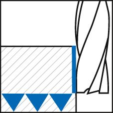 Fraise à tores carb mono 10/1,0mm Z3 HA ta-C