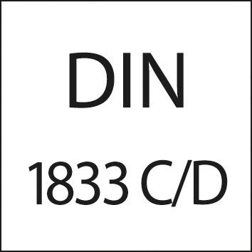 Fraise queue d'aronde DIN1833 HSSCo5 forme C 60° 32mm 