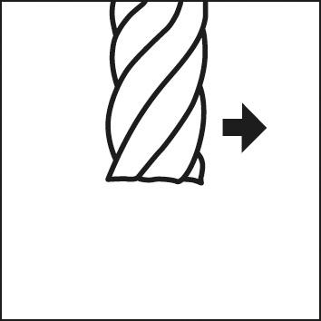 Fraise multidents extra-longue NU carbure monobloc FIRE D6 10mm  