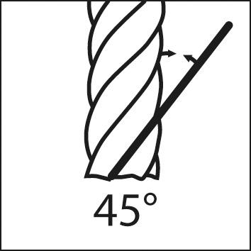 Fraise multidents extra-longue NU carbure monobloc FIRE D6 10mm  