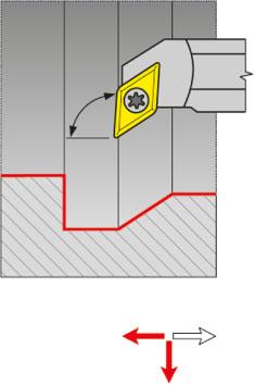 Barre d'alésage 93° carbure monobloc arrosage central E10K SDUCR 07