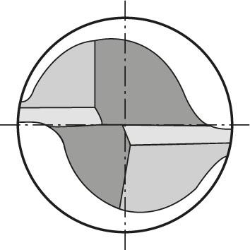 Fraise longue DIN 6527 carbure monobloc D2 queue HA 12mm  