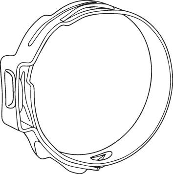 Pince pour colliers de serrage pour collier à 1 et2 oreilles avec embouts latéraux 220mm 