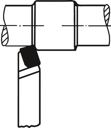 Outil tourn. carb DIN4971gau 12x12x100mm P25/30 
