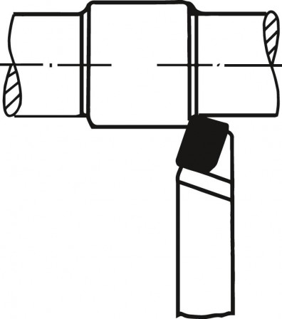 Outil tourn. carb DIN4971dr 10x10x90mm P25/30 