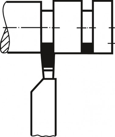 Outil tourn. carb DIN4981gau 16x10x110mm P25/30 