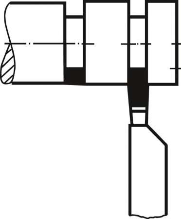 Outil tourn. carb DIN4981dr 32x20x170mm P25/30 