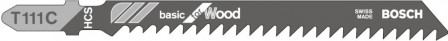 Lame de scie sauteuse T 111 C pack de 5 