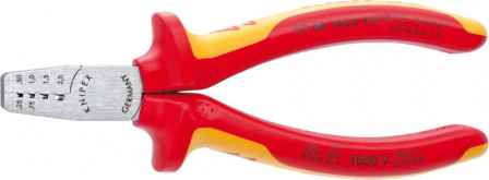 Pince à sertir pour cosses VDE branches plastiquesmm 0,25-2,5mm2