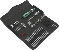 Jeu d'outils H1 Matériauen bois 41 pcs. dans boîtetextile 