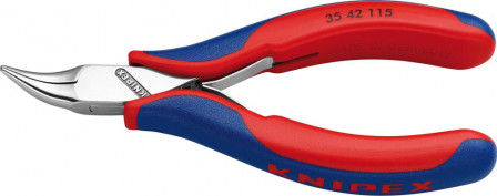 Pince à becs fins Électronique mors plats et rondscoudés 115mm 