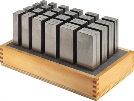 Jeu de cales parallèles PL 100mm support en bois 