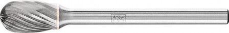 Mini-fraise sur tige carbure forme goutte 0610 5 3mm 6x10mm 