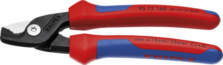 Coupe-câbles avec poignées multicomposant 160mm Forme tête mince 