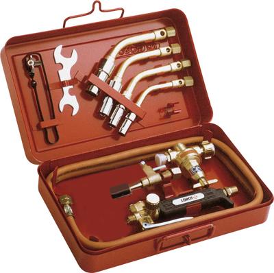 Garniture de brasage dur Rhöna dans un coffret en tôle d'acier 