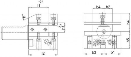 Porte-outils VDI multipleD2 30x20mm