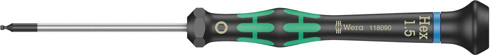 Tournevis électronique six pans femelle avec tête sphérique 1,5mm 