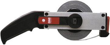 Mètre-ruban à cadre acierblanc 50mx13mm début de mesure B Flextop standard