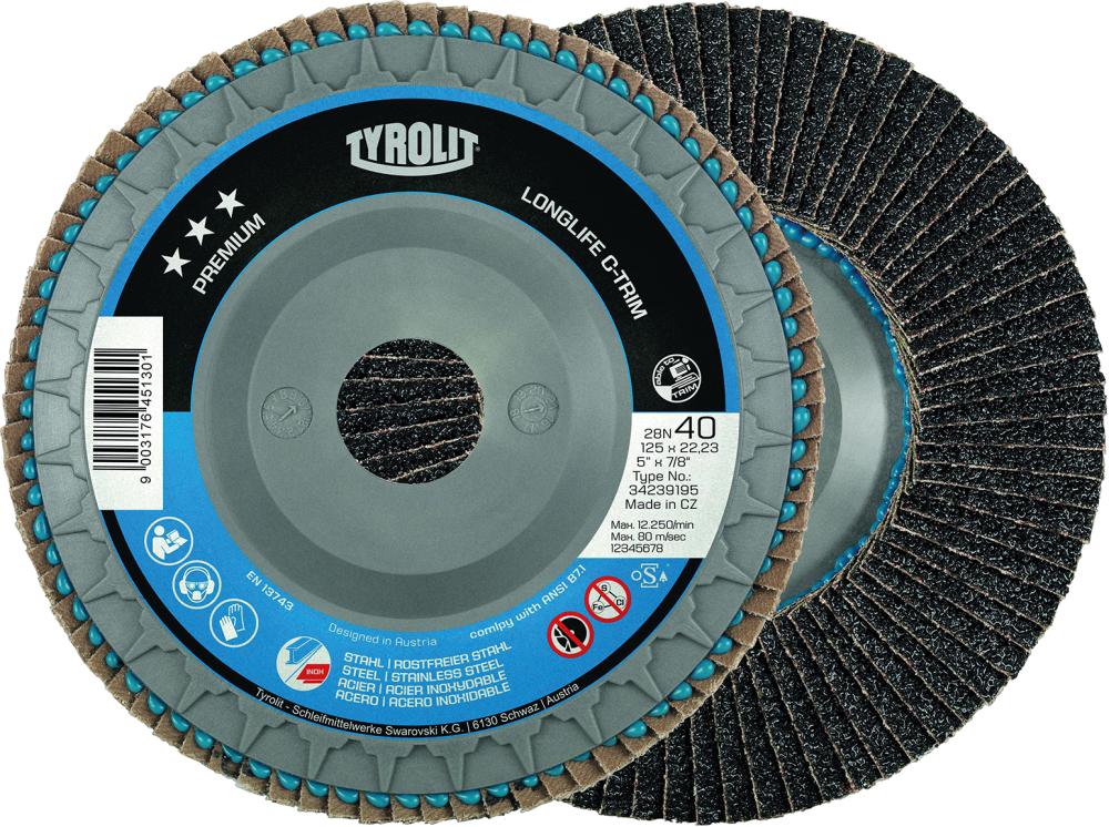 Roue lam. LONGLIFE C-TRIM125mm ZA-40 bombé